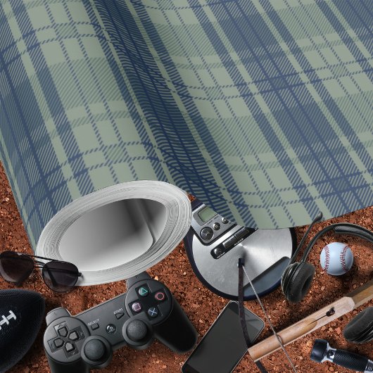 格子青グリーン包男らし装紙 ラッピングペーパー