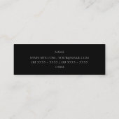 格子 スキニー名刺 (裏面)