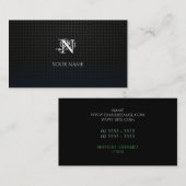 格子 名刺 (正面/裏面)