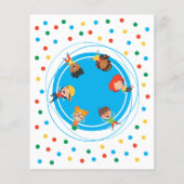 格安おもしろいトランポリンパークジャンプキッズパーティー誕生日 チラシ (裏面)