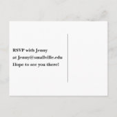 格安の卒業の招待カスタム インビテーションポストカード (裏面)