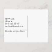 格安の卒業招待状 インビテーションポストカード (裏面)