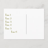 格安の卒業発表 案内ポストカード (裏面)