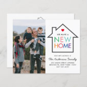 格安の新しい家の変更のアドレス写真の移動カード (正面/裏面)