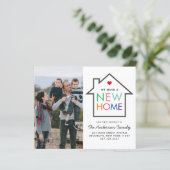 格安の新しい家の変更のアドレス写真の移動カード (スタンド正面)