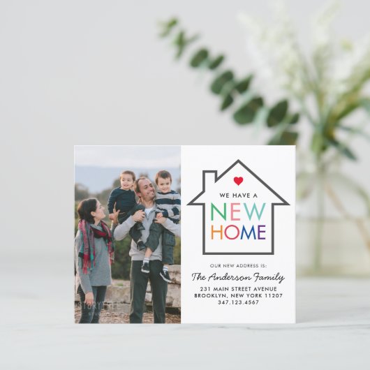 格安の新しい家の変更のアドレス写真の移動カード (スタンド正面)