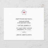 格安の新しい家の変更のアドレス写真の移動カード (裏面)