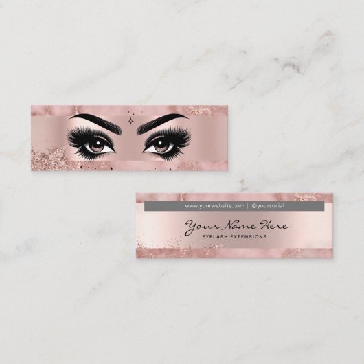 格安まつげエクステンション スキニー名刺 (正面/裏面)