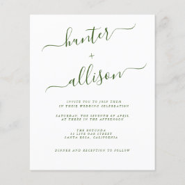 格安ウェディング招待状 フライヤー