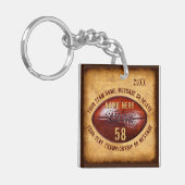 格安カッコいいでパーソナライズされたカスタムサッカーキーホルダー キーホルダー (正面左)