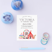 格安カーニバルサーカスフェスティバルパーティーキッド誕生日 チラシ (シングル)