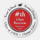 格安クラス懇親会ギフト、任意の年、色を変更 マグネット (正面)