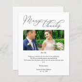 格安シンプルありがとうお結婚客様の写真 (正面/裏面)