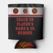 格安バスケットボールチームの選手のためのギフト,コーチ 缶クーラー (正面)