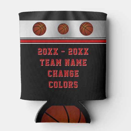 格安バスケットボールチームの選手のためのギフト，コーチ 缶クーラー (裏面)