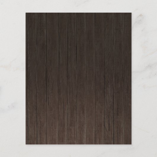 格安ファンシー結婚式招待状 (裏面)