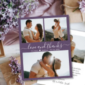格安フォトコラージュMauve'結婚s Thank You Flyer チラシ