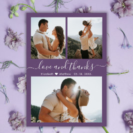 格安フォトコラージュMauve'結婚s Thank You Flyer チラシ
