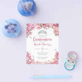 格安フローラピンクシルバーグリッターティアラキンセアニラ チラシ (シングル)