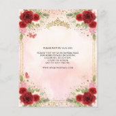 格安フローラブルガンディピンク金ゴールドティアラキンセアニラ チラシ (裏面)