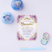 格安フローラライトパープル金ゴールドティアラキンセアニラ チラシ (シングル)