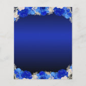 格安フローラ王室のブルードレスキンセアニェラ招待状 チラシ (裏面)