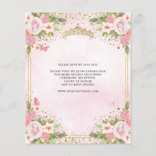 格安フローラ赤面ピンク金ゴールドティアラキンセアニラ チラシ (裏面)