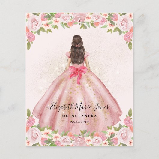 格安フローラ赤面ピンク金ゴールドプリンセスキンセアニェラ チラシ (裏面)