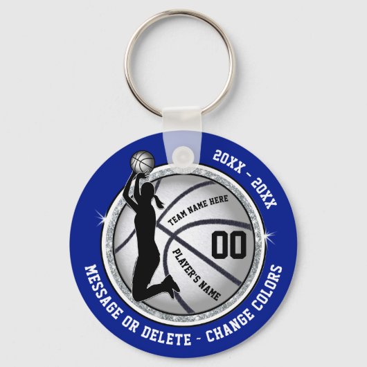 格安ブルー,女子バスケットボールのギフト,バスケットボール キーホルダー (正面)