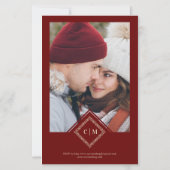 格安ラグジュアリー結婚ズイニシャル装飾華 (裏面)