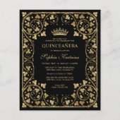 格安ヴィンテージブラックフローラ金ゴールドティアラキンセアニェラ チラシ (正面)