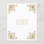 格安ヴィンテージホワイト金ゴールドティアラフレームキンセアニェラ チラシ (裏面)