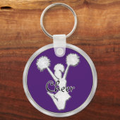 格安応援キーホルダーの一括自分のチームカラー キーホルダー (正面)