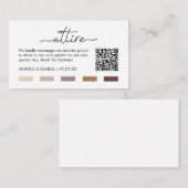 格安結婚のカラードレスコードカード エンクロージャーカード (正面/裏面)