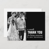 格安結婚サンキューカード – 写真おもしろい! ポストカード (正面/裏面)