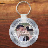 格安結婚式の引き出物,ダイヤモンド,真珠 キーホルダー (正面)