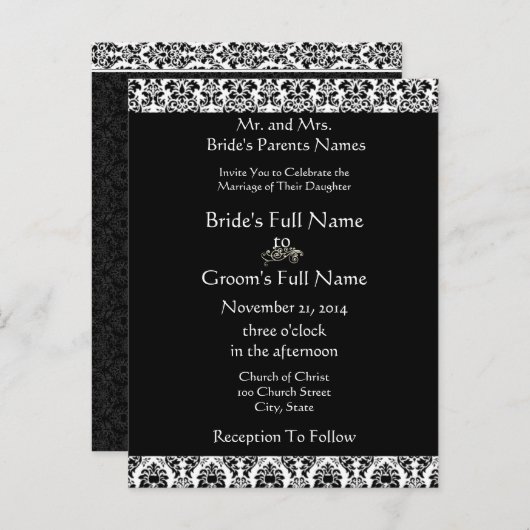 格安結婚式招待状はがき インビテーションポストカード (正面/裏面)