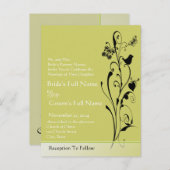 格安結婚式招待状はがき インビテーションポストカード (正面/裏面)