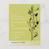 格安結婚式招待状はがき インビテーションポストカード (正面)