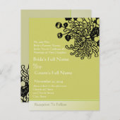 格安結婚式招待状はがき インビテーションポストカード (正面/裏面)