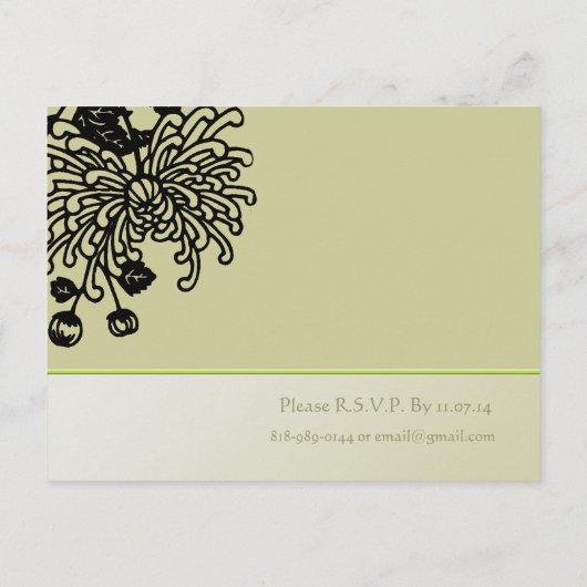 格安結婚式招待状はがき インビテーションポストカード (裏面)