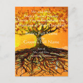 格安結婚式招待状はがき インビテーションポストカード (正面)