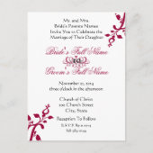 格安結婚式招待状はがき インビテーションポストカード (正面)
