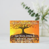 格安結婚式招待状はがき インビテーションポストカード (スタンド正面)