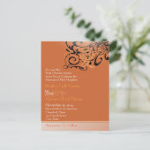 格安結婚式招待状はがき インビテーションポストカード (スタンド正面)