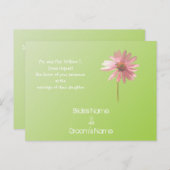 格安結婚式招待状はがき インビテーションポストカード (正面/裏面)