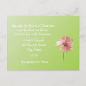 格安結婚式招待状はがき インビテーションポストカード (裏面)