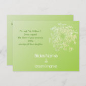 格安結婚式招待状はがき インビテーションポストカード (正面/裏面)