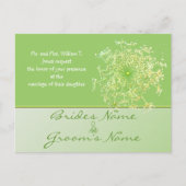 格安結婚式招待状はがき インビテーションポストカード (正面)