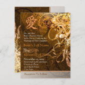 格安結婚式招待状はがき インビテーションポストカード (正面/裏面)